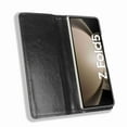 thumbnail image 5 of SaniMore Samsung Galaxy Z Fold 5 7.6" 2023 Case, Magnetic Folio PU Leather Cover with Card Slots Cash Pocket Stand Feature Full-body Protctive Shockproof Anti-fall Business Wallet Retro Shell, Black, 5 of 5