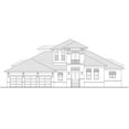 thumbnail image 2 of 013-3203: Mediterranean Contemporary 4 Bed, 4 Bath Luxury Home Plan, 3203 Sq Ft: Full Blueprints with License to Build by Home Plan Marketplace - Lesuto, 2 of 7
