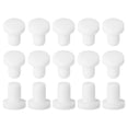 thumbnail image 1 of 15Pack Tapón de agujero de silicona, tapones de goma sólidos en forma de T a prueba de agua, sellos de botella, tapón de tubo para agujero de 4.5mm/0.18" para bañera, altura del tapón de 0.24", blanco, 1 of 6