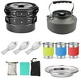 thumbnail image 3 of Cookware Set,In One Camp Cookware Set People All In And Picnics 2-3 Equipment And Picnics Camp Set All In One Non-stick Pot Pan Steel Plates Spoons Pot Pan Kettle Qisuo Cookware Cookware, 3 of 6