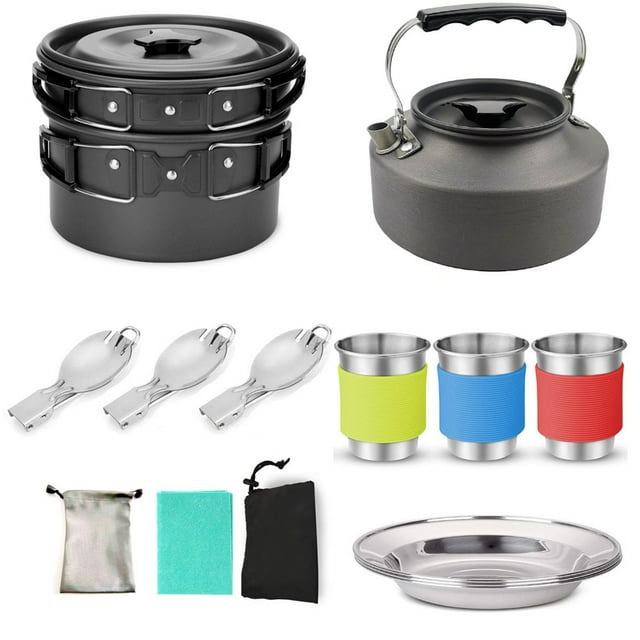 Camping Cookware Set Outdoor Cooking Equipment for Camping Hiking and
