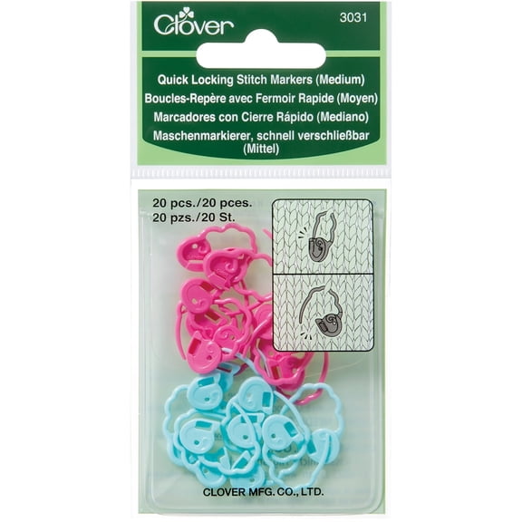 Quick Locking Stitch MarkersMedium 20/Pkg