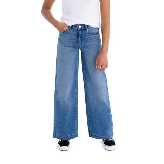 Jordache Girls High Rise Wide Leg Jean, Sizes 5-18