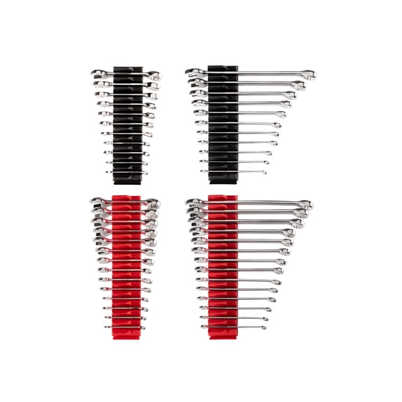 TEKTON Stubby and Standard Length Combination Wrench Set with Modular Organizers, 50-Piece (1/4-3/4 in., 6-19 mm) | WCB95901