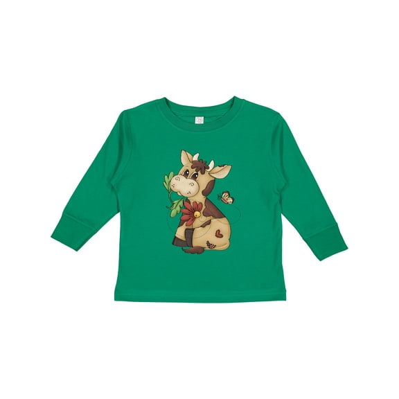 Inktastic Corky Cow Boys Long Sleeve Toddler T-Shirt