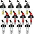 thumbnail image 1 of Boquillas automáticas para dispensador de alcohol de 3 cl, dispensador de botellas, boquilla dosificadora, Plástico, Transparente, 12 paquetes con tapa, 1 of 5