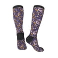 thumbnail image 4 of Haiem Snake And Floral Socks, Funny Novelty Crazy Design Cotton Socks Sports Socks Knee High Socks For Men, Women,1Pairs - Gift For Working Friends, 4 of 9