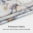thumbnail image 3 of Small Stall Shower Curtain 36 x 72, Grey Gold Half Size Narrow Shower Curtains for Modern Abstract Bathroom Decor, 36 inch Fabric Shower Curtain Set with Hooks, 3 of 6