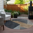 thumbnail image 6 of Addison Rugs Chantille Indoor/Outdoor Transitional Modern Charcoal Washable Round Rug, 8' x 8', 6 of 6