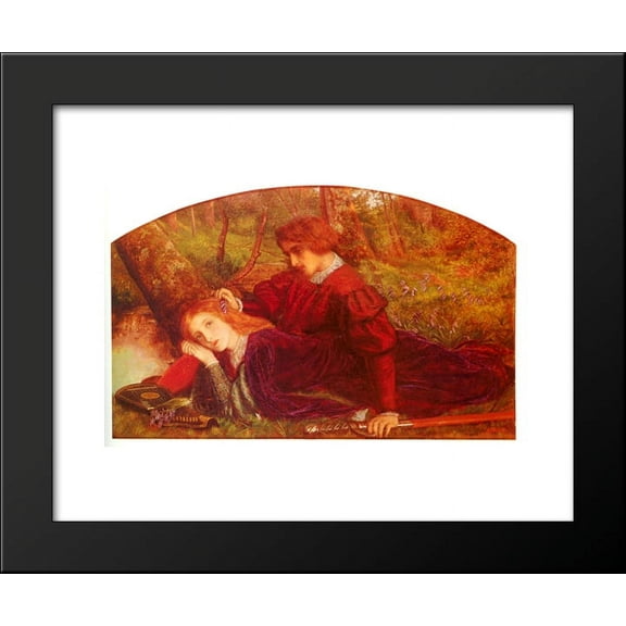 Enid and Geraint 20x24 Framed Art Print by Arthur Hughes