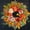Apple, variant on 24 " Fall Wreath for Front Door, Autumn Wreath with Artificial Apples, Dahlias & Sunflowers, Leaves & Berries, Outdoor/ Indoor Thanksgiving Decor for Home
