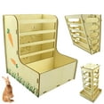 thumbnail image 5 of ZPAQI Rabbit Feeder Bunny for Hay Rack Wooden Feeding Bowls for Cage Easy to Clean, 5 of 20