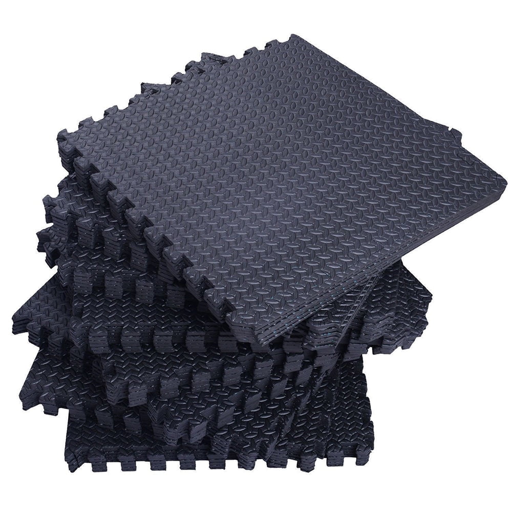 Zimtown 42 Piece Interlocking Floor Mat Yoga Equipment Puzzle Foam Pad for Home Gym Workout Exercise by