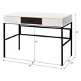 thumbnail image 5 of Black finish writing desk with built - in USB and storage for modern home office needs, 5 of 5