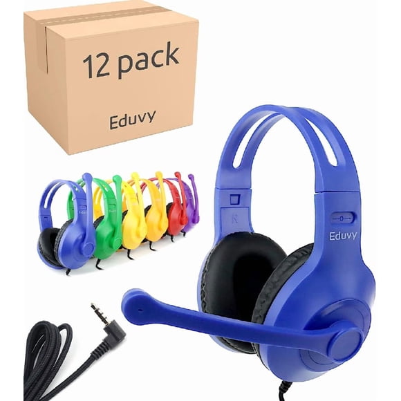 Auriculares Eduvy Espired con micrófono para aula (paquete de 12)