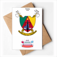 thumbnail image 1 of Yaounde Cameroon National Emblem Happy Birthday Greeting Cards Envelopes Blank, 1 of 4