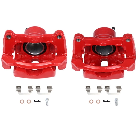 2PCS Front Driver & Passenger Side Disc Brake Calipers (w/Bracket) 1 Piston 2003-2008 for Toyota Matrix 1.8L 2003-2008 for Toyota Corolla 1.8L