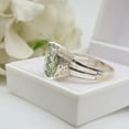 thumbnail image 4 of Lovely Green Amethyst Cocktail Ring-Unique Green Prasiolite Ring-Statement Ring-February Birthstone Ring-Promise Ring Women Gift, 4 of 12