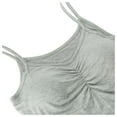 thumbnail image 3 of BLVB Womens Cami Tops with Built in Bras V Neck Spaghetti Strap Summer Sleeveless Basic Shirts Casual Workout Yoga Tees, 3 of 3