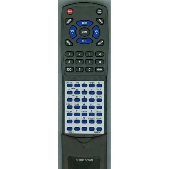 Replacement Remote for PANASONIC RTEUR647131, EUR647131, SAHT275, SAHT280, SCHT280, EUR647132, SADX940, SAG90, SCS2350,