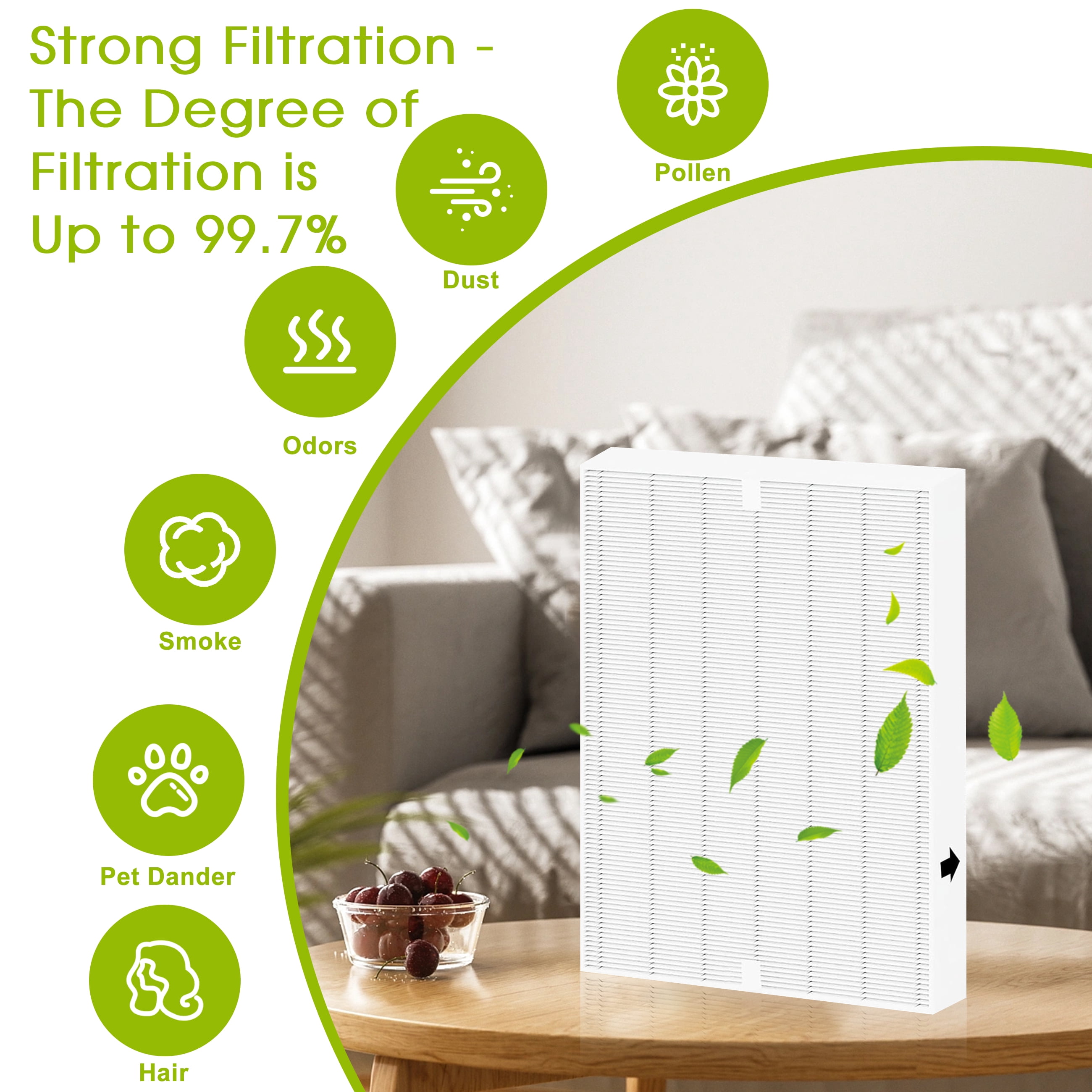 AMI PARTS AP-1512HH Replacement Filter True HEPA for Coway Airmega 200M AP-1518R and AP-1512HH Mighty