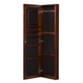 thumbnail image 4 of Southern Enterprises Wall-Mounted Mirror Jewelry Armoire, Warm Brown Walnut, 4 of 6