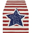 thumbnail image 2 of Uklsqma Independence Day Patriotic Table Runner, Multicolor Linen Table Linen Decor, 183 x 33 cm, Light Stain Resistant, for Dining Table Home Decor, 2 of 6