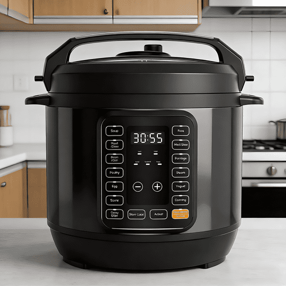 Atilioo 8QT Electric Pressure Cooker, 16-in-1 Multi Cooker, Stainless Steel Non-Stick Pot, Yogurt Maker, Rice Cooker, Slow, Sauté Steamer with Recipe, Black