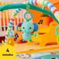 thumbnail image 5 of Bright Starts Wild Wiggles Baby Activity Gym & Play Mat, FoldAway Toy Bar, Newborn, Unisex (Green), 5 of 16