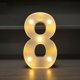thumbnail image 5 of Fiudx Lámpara con Letras Led Decorativas, Luz Nocturna Tipo Marquesina, Decoración Versátil para El Hogar, Celebraciones de Cumpleaños y Bodas, Ambiente Romántico, Fácil de Usar con Pilas., 5 of 6