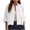 Summer Tops White, variant on Womens Cotton Linen Cropped T-Shirts, 3/4 Sleeve Shirts for Women Summer Casual Lightweight Lapel Button Down Dressy Blouses