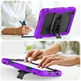 thumbnail image 6 of XYX For Lenovo Tab One 8.7 inch/Tab K9 2025 Case, 3in1 Heavy Duty Shockproof Tablet Case with Stand, Shoulder Strap, Purple, 6 of 7