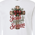 thumbnail image 4 of Inktastic Jesus is the Reason for the Season Christian Cross Long Sleeve T-Shirt, 4 of 5