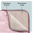 thumbnail image 3 of U Brands Nylon Puffer Laptop Sleeve, 15"L x 10.67"W x 1.77"D, Rose Pink, 3 of 9