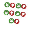 thumbnail image 4 of Siruishop 10 Pieces Classroom Voting Paddles Double Sided Interaction Signs for Office Thumbs Pattern, 4 of 8