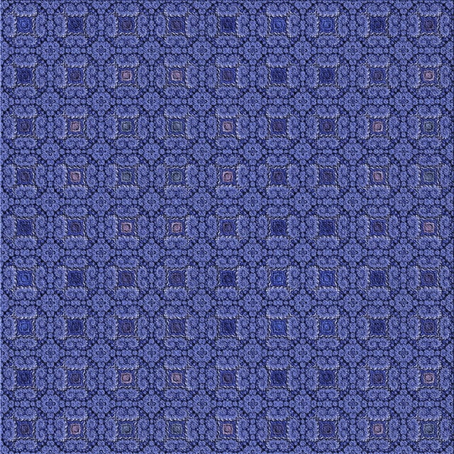 Ahgly Company Machine Washable Indoor Square Transitional Light Slate Blue Area Rugs, 5' Square