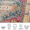 thumbnail image 6 of Safavieh Madison Nikeisha Floral Area Rug, Blue/Multi, 5'1" x 7'6", 6 of 12