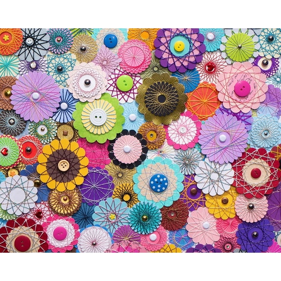 Springbok 1000 Piece Bloomin Buttons Jigsaw Puzzle for Adults