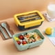 thumbnail image 4 of Sywqhk Caja de contenedores de almuerzo para microondas con compartimentos Contenedor de alimentos (Azul) Sywqhk Para estrenar, 4 of 9