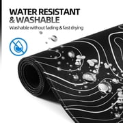 Mouse Pad Gaming Mousepad 31.5 x 11.8 x0.12in Large Mouse Pad for Keyboard and Mouse with Anti-Slip Rubber Base, Keyboard Pad XL Mouse Mat for Home and Office(Black)
