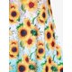 thumbnail image 4 of Vestido de Sol Talla Extra con Estampado de Girasol Rosegal  Vestidos florales de talla grande, 4 of 5