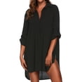 thumbnail image 3 of Oudiya Beach Cover Ups for Women Bikini Shirt Swimsuit Coverup Beach Dress Shirt, S-3XL, 3 of 4