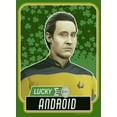 thumbnail image 2 of Men's Star Trek: The Next Generation Commander Data St. Patrick's Day Lucky Android Graphic Tee Kelly Green 2X Large, 2 of 5
