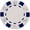 White, variant on DA VINCI 50 Clay Composite Dice Striped 11.5 Gram Poker Chips, Choose from 11 Colors Black