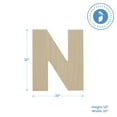 thumbnail image 2 of Wooden Letter N Cutouts 12", Pack of 5 Wooden Letters for Wall Decor, Home Decor, Crafts, and Party Decorations by Woodpeckers, 2 of 5