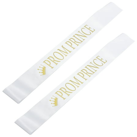 2pcs Prom Prince and Prom Princess Sashes Graduation Party Prom Sashes