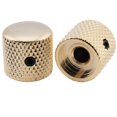 thumbnail image 4 of Musiclily Pro 1/4 Inch Steel Dome Universal Fitting Potentiometer Control Knob with Set Screw for Electric Guitar Bass, Gold (Set of 2), 4 of 5