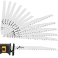 thumbnail image 2 of 12Pcs Reciprocating Saw Blade 6/9 Inch Sharp Fast Cutting Saw Blade Woodworking Tool for Cutting Wood, 2 of 10