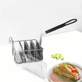 thumbnail image 3 of Deep Fried Basket Stainless Steel Household Restaurant Burrito Basket Kitchen Supplies Tortilla Shaping Basket, 3 of 5
