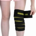 thumbnail image 4 of Protector De Correa De Rodilla Ajustable Correa De Soporte Para Muñeca, Rodilla O Muslo De Alta Elasticidad Con Soporte De Tejido Suave Transpirable, Calidez, Ajuste Compresivo, 4 of 7